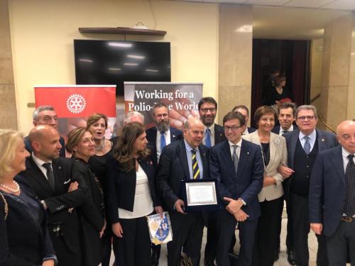 Ottobre 2019 serata a favore del progetto POLIO PLUS insieme ai club dell'area fiorentina