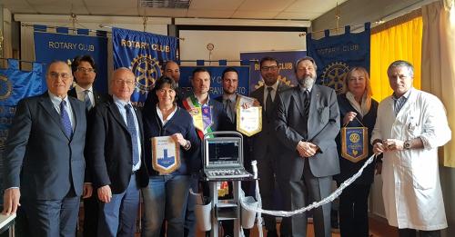 Aprile 2019 Interclub Area Metropolitana 2 eco-color doppler portatile donato all'Osma
